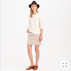 J Crew Zip-Pocket Mini Skirt
